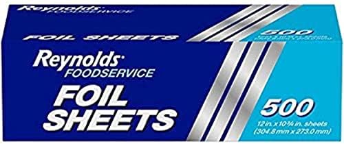 Pop-Up Interfolded Aluminum Foil Sheets in Silver, 500/Box