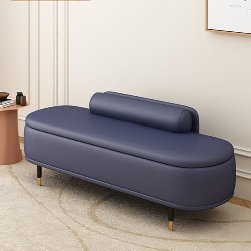 Banco otomano de almacenamiento para zapatos, reposapiés de piel sintética para entrada, muebles versátiles para el hogar, sala de estar y dormitorio
