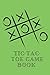 Tic-Tac-Toe Game book - fun game for kids and adults - template with grid and score - learn or teach your strategy - gift idea for boys and girls in all seasons: Cover with a green background