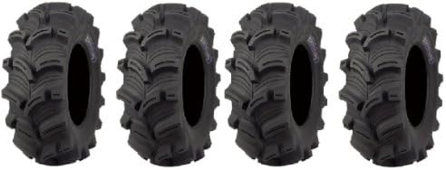 Full set of Kenda Executioner (6ply) 25x8-12 and 25x10-12 ATV Tires (4)