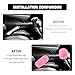 Hovom 2PCS Fluffy Car Gear Shift Knob Cover & Handbrake Cover, Soft Plush Hand Brake Handle & Gear Shift Cover for Women Girls, Universal Comfortable Warm Furry Car Accessories (Pink)