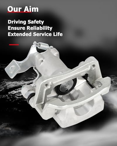 Image of cciyu 19B6789 Rear Left Brake Caliper With Bracket For Hyundai For Elantra GT /For Veloster,For Kia For Forte /For Forte Koup /For Forte5
