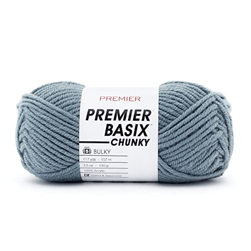 Lana Basix Chunky Premier Yarns Citadel para tejer mantas de sofá en invierno 2