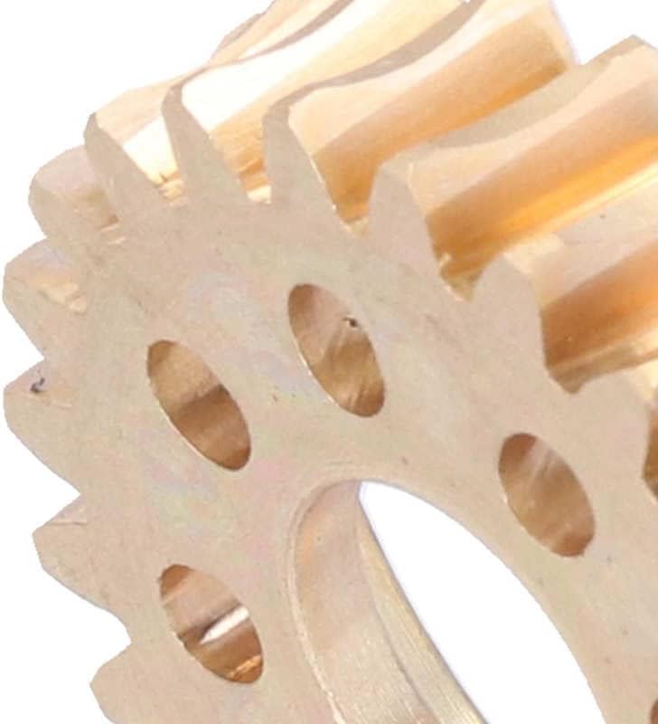 24 Teeth Brass Worm Brass Worm Gear Wheel Strong for Motor Drive Gears