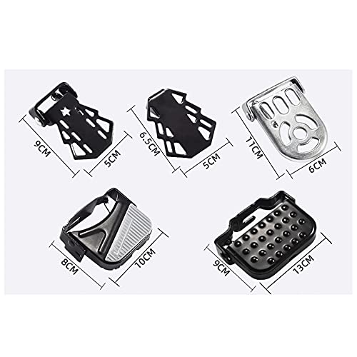 image for Soghot 1 Pair Bike Pegs Bike Pegs Foot Pedals Retro Universal Steel 13