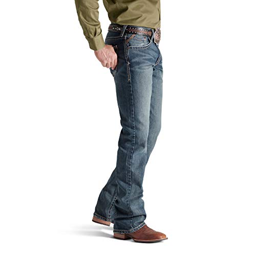 Image of Ariat Men's M5 Straight Stretch Remming Stackable Straight Leg Jean