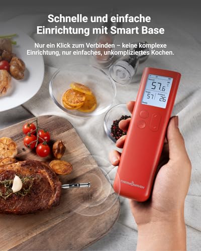 ThermoMaven Fleischthermometer Kabellos, Sub-1G 10X Signal Grillthermometer – Ansicht 3