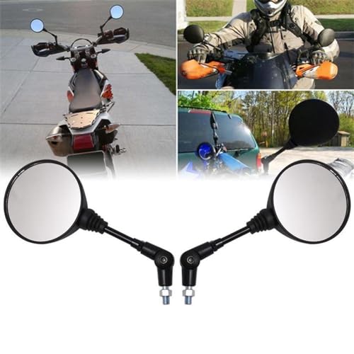 Espejo retrovisor de 10mm para moto Kawasaki KLX250 y scooter plegable 2
