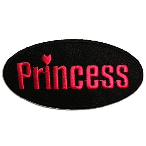 Catch the Patch Princess - (Größe: 8,8 x 4,4 cm) Aufnäher, Bügelbilder, Aufbügler, Applikationen, Patches, Sticker zum Aufbügeln oder Aufnähen – für Kleidung, Taschen, Jacken