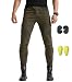 YuanDian Hombre Pantalon Vaquero Moto Jeans de Moto con Protecciones de Rodilla...