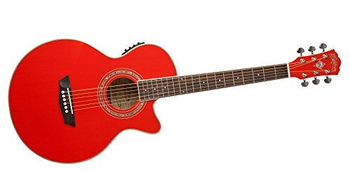 Guitarra Electro-acustica Color Rojo Washburn Ea10 Red