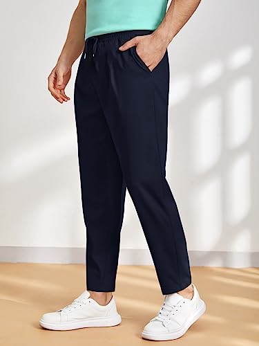Image of Paralians Men's Regular Fit Solid Pattern Polyester Blend Track Pants with Ankle Length and Drawstring Closure Type |men Track Pants trousers