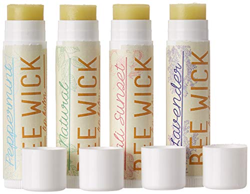 Bee Wick Lip Balm- 4 Pack- Hemp Lip Balm Made With Beeswax And Hemp Seed Oil (Assorted (Pack Of 4)) #TOP7