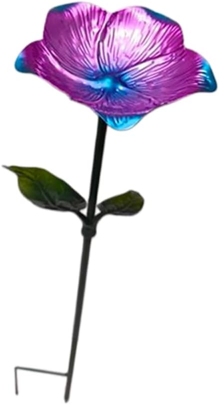 Flower Shape Watering Station Garden Bird Bath Bowls Patios Decoration