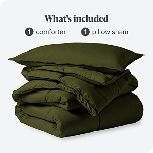 Bare Home Comforter Set - Twin/Twin Extra Long Size - Ultra-Soft - Goose Down Alternative - Premium 1800 Series - All Season Warmth (Twin/Twin Xl, Cypress Green) #TOP5