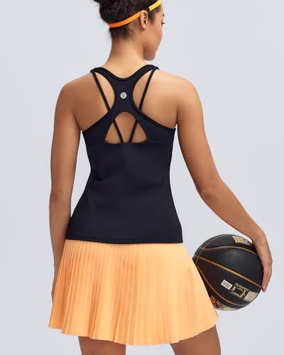 Image of RUNNING GIRL Tank Tops with Built in Bras,Workout Racerback Tank Tops for Women Athletic Yoga Top