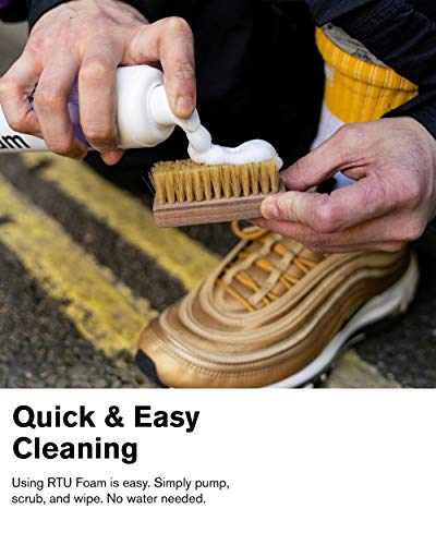 Jason Markk Ready-To-Use Foam - Shoe Cleaner - Ready-To-Use - 7 Oz. Pump Bottle - Effectively Cleans & Conditions - Great For All Materials Including Suede, Leather, Vinyl, Canvas, Mesh, & Nubuck #TOP5