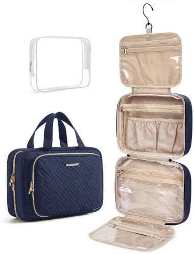 BAGSMART Toiletry Bag Hanging Travel Makeup Organizer with TSA Ap...