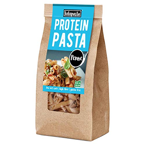High Protein Pasta, 22g, Made with Lupin Flour & Sunflower Flour, 5g Net Carb, Gluten Free, Keto Pasta, Low Carb Pasta, Lupin Pasta by lulupasta (Penne, 1 Pack)