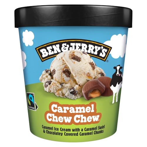 Ben & Jerry's Caramel Chew-Chew Ice Cream, 465ml (Frozen)