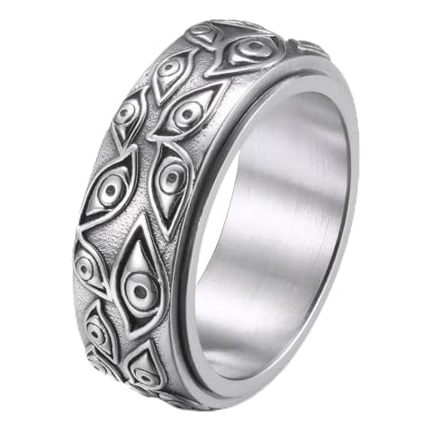 TTVOVO Men's Vintage Eye of Ring Wedding Ring 11 Cover