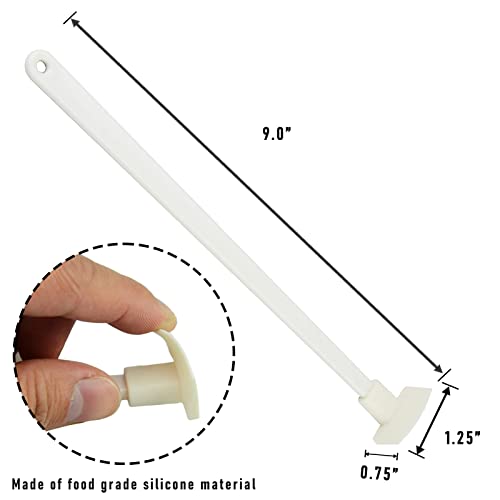 Orijoyna Non-Stick Flexible Silicone Jar Spatula - Food Scraper Glass Bottle And Jar Cleaner - Good Grips Dishwasher Safe For Kitchen, Flip Burgers, Pancakes #TOP1