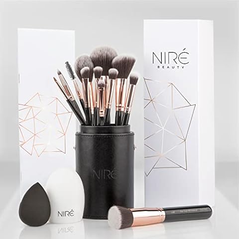 Niré Beauty 15-Piece Vegan Makeup Brush Set Cover