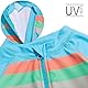 Mazuliso Baby Junge UPF50+ Badeanzug 3/4-Ärmel mit Durchgehendem Front Zip(BUStreifen,74-80 cm)