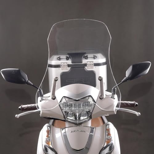 Entrotech ���[�h 125 JK12 JF45 Dio110 JK03 JF58 �A�h���X 125 �E�C���h�X�N���[�� �E�C���h�V�[���h �o�C�N ���h �t�����g�O���X �I�[�g�o�C�p �o�C�N�t�����g�K���X ������ (�N���A, 45cm)