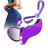 AMRTA Hüfttrainer-Gerät für Beckenbodenstärker, mittlere Innenschenkel-Trainer, Gesäßmuskelbein, Schönheitstraining für Frauen, Blasen-Controller, Yoga, Körperform, Werkzeuge, Bodybuilding (Violett 2)