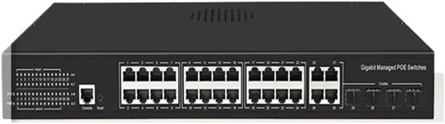 24-Port 1000mbps POE Switch, 400W 48V Gigabit Fiber Smart Poe SFP Rj45 Network(OFS-PE-GT2DT24)