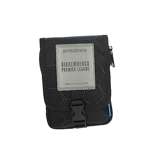  Bikkembergs Tracolla da Uomo tessuto E1K001 colore Black. 12.5x19x5. Borsa da Uomo casual. Collezione 2021