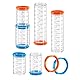 Ferplast Röhren Hamster-Set, Zubehör für Hamsterkäfig, insgesamt 7 Teile, transparente Hamster Tunnel Rohr mit Belüftungslöchern, inklusive Zubehör, KIT Tube Tunnel, Hamster Spielzeug