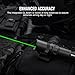 OLIGHT Odin GL M 1500 Lumens MLOK Mount Rechargeable Tactical Flashlight with Green Beam and White LED Combo, Removable Slide Rail Mount and Dual-Button Remote Pressure Switch (Black)