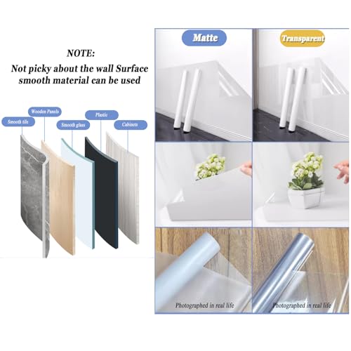 Rollo de plástico transparente protector contra salpicaduras de cocina 6