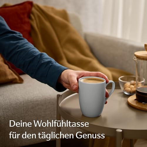 Cosumy Kaffeetassen Set 6er Pastell 350ml – Kaffeebecher – Keramik Tasse – Bild 5