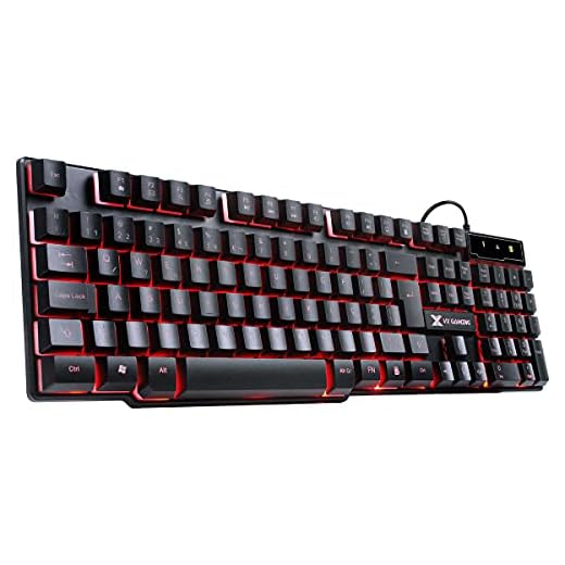 TECLADO GAMER VX GAMING HYDRA 107 TECLAS + 12 MULTIMÍDIA COM LED VERMELHO SENSACAO TECLA MECANICA – GT702 – VINIK