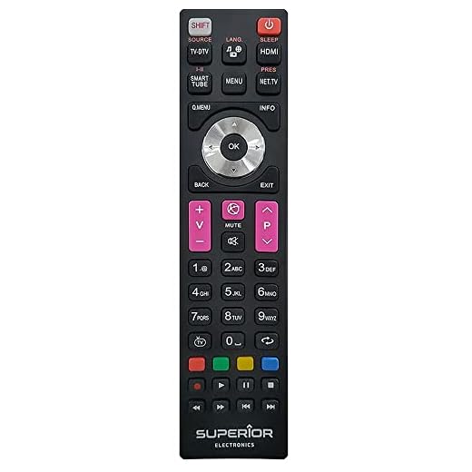 Re-Flix TV Universal Fernbedienung geeignet für Telefunken D50F277N4CW und alle Modelle ab Baujahr 2000