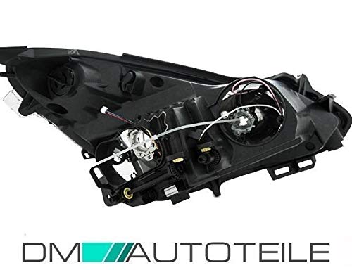 DM Autoteile H7 H1 Scheinwerfer Links für Corsa D 8-Pin Klarglas Chrom Bj. 06-11 VALEO SYSTEM