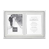 Reed and Barton Luxe Facets 5" X 7" Photo Frame, 3.00 LB, Metallic