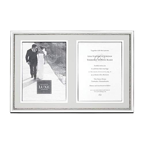 Reed And Barton Reed & Barton Luxe Facets 5" X 7" Photo Frame, 3.00 LB, Metallic