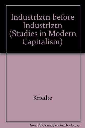 Industiarlization before Industiarlization