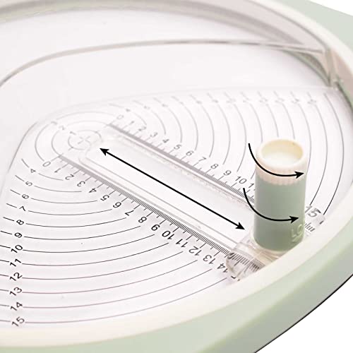 Vaessen Creative Kreisschneider für Papier und Karton, Circle Cutter