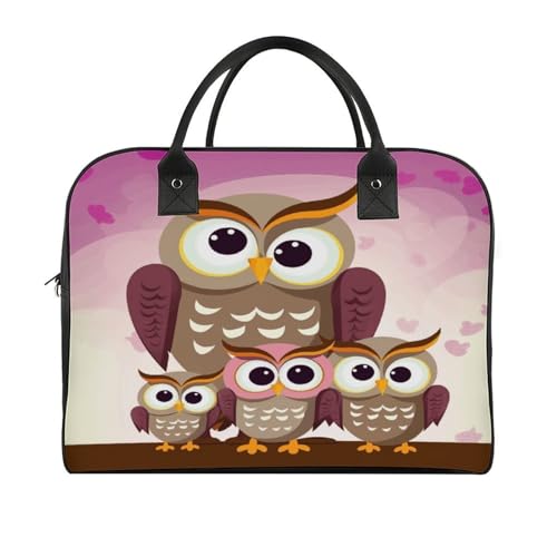 Bolso para portátil Owls Family con correa ajustable miniatura 3