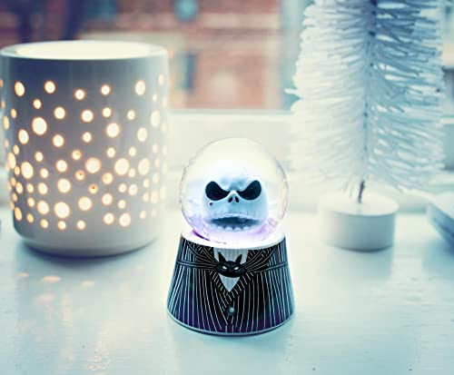 Disney The Nightmare Before Christmas Jack Skellington 3-Inch Mini Light-Up Snow Globe With Swirling Glitter #TOP6