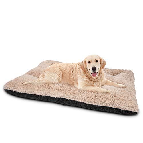 JOEJOY Dog Bed Crate Pad, Ultra Soft Calming Washable AntiSlip