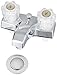 EZ-FLO Non-Metallic Two-Handle Lavatory Faucet, Bathroom Sink Faucet with Washerless Cartridge, Chrome Finish, 10256N