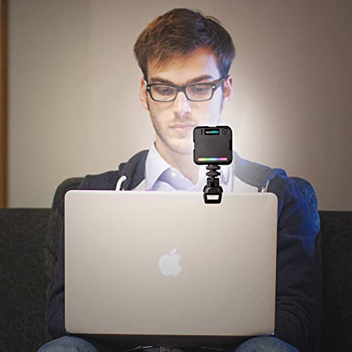 LED Videoleuchte RGB, Videolicht RGB mit 2000 mAh Akku, Kamera Licht Klein Dimmbare 2500K-9500K, Zurück Magneten, Foto… – Bild 7