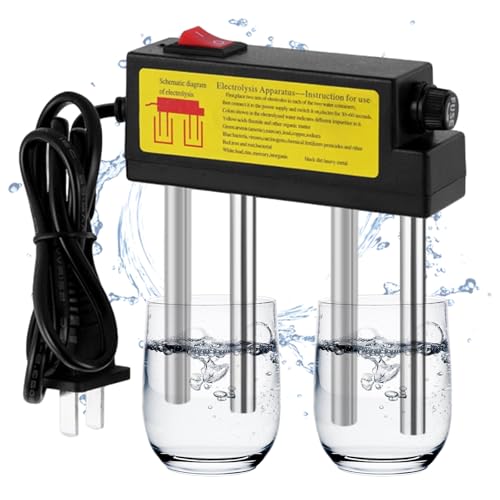 ALINUOYQ Water Electrolyzer Quick Water Quality Tester Electrolysis Iron Bars