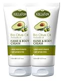 Kalliston, Organic Avocado Olive Oil Lotion, Hand & Body Cream, Made in Island of Crete, Greece, 5.0